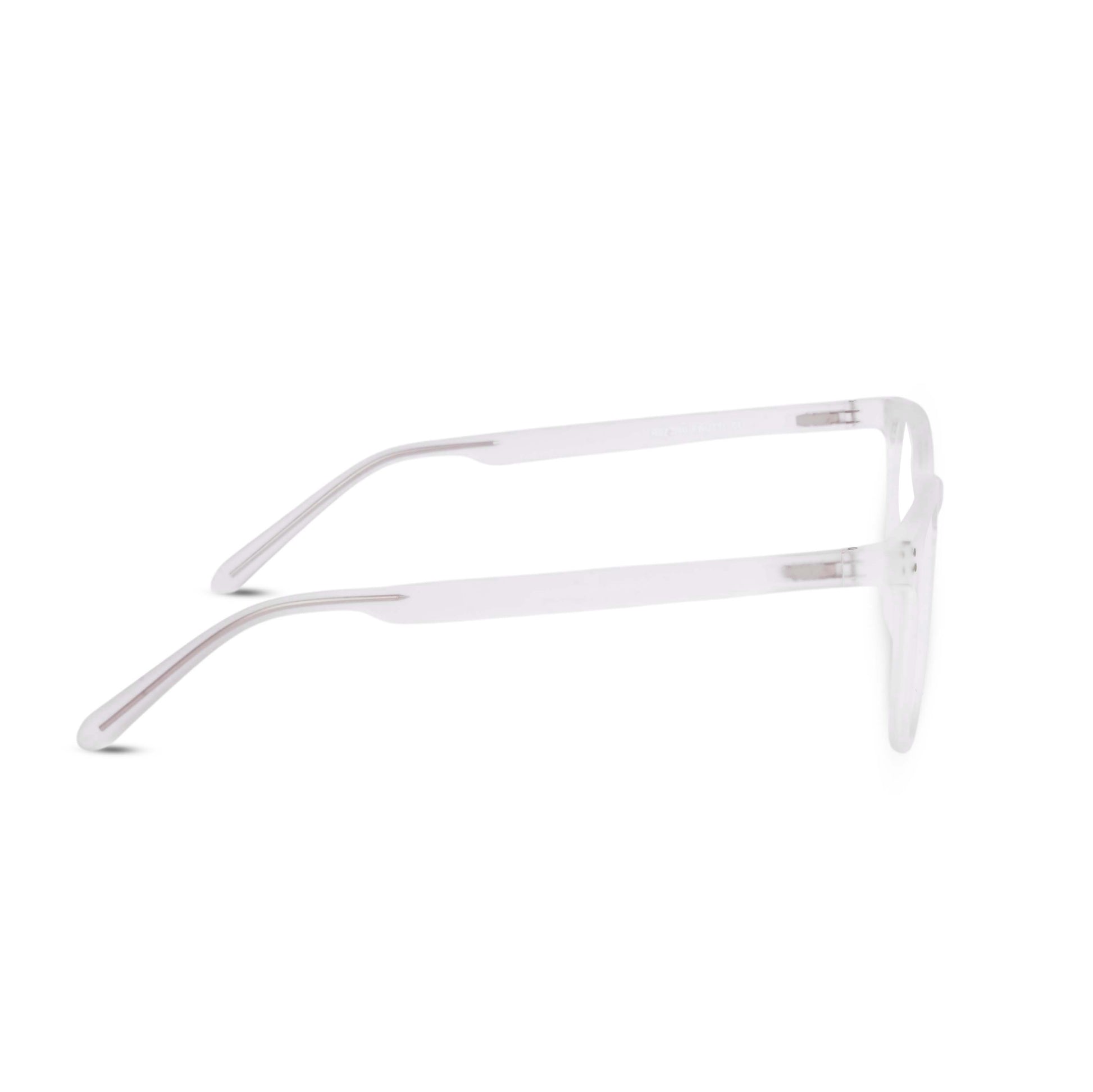 Pixo reading glasses in white, side view