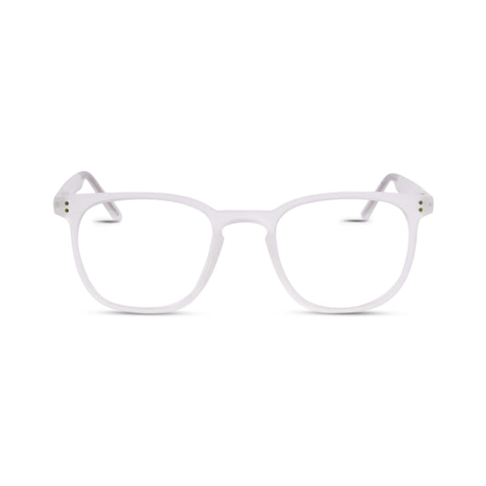 Pixo reading glasses in white, front view