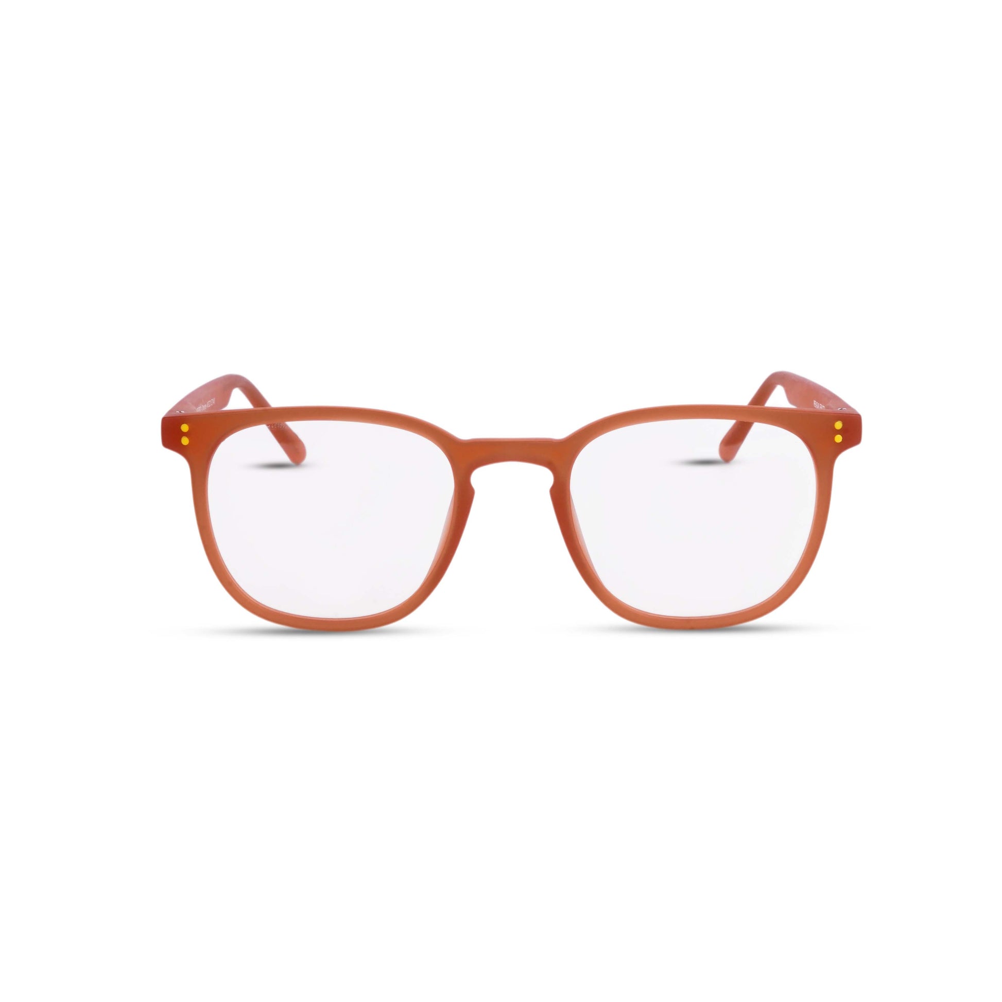 Pixo reading glasses in red, front view