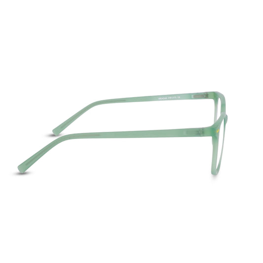 Pocks Emerald Green Reading Glasses Side View
