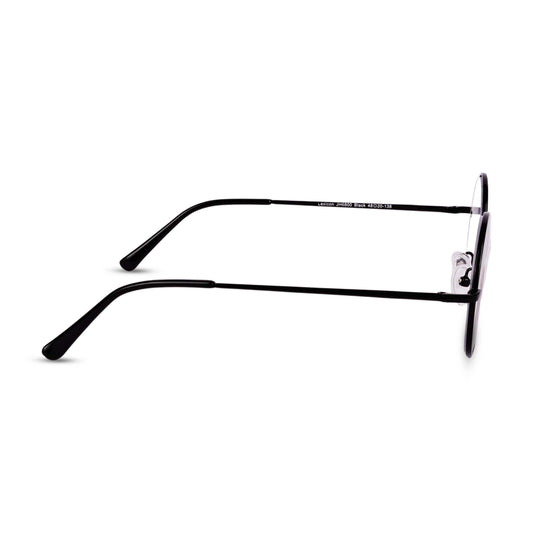 Rondo black metal reading glasses side view